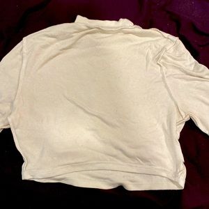 SHEIN white turtle neck collar